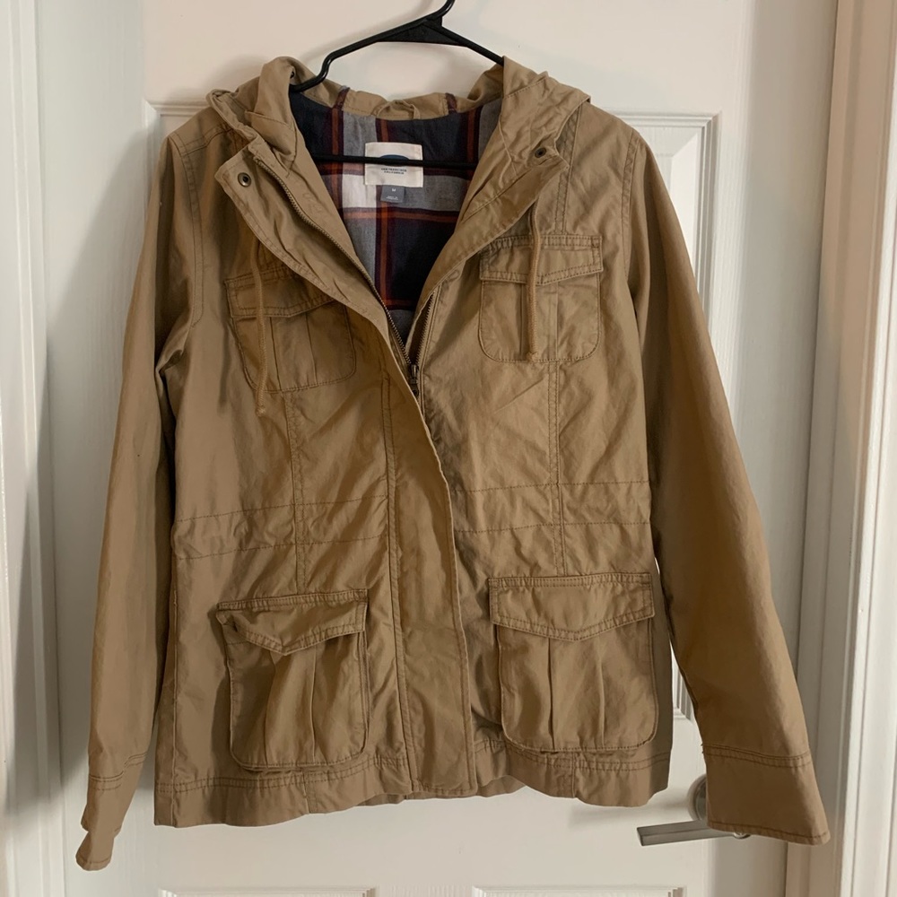 🌼Old Navy Utility Jacket with plaid lining